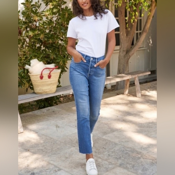 Frank & Eileen Button-fly, Hi-rise Jeans, Size 28, Style-Cork, Blue - Picture 1 of 10